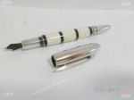 Replica Montblanc Starwalker Fountain Pen White Marble & Black Ring